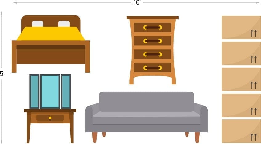 Storage Move 5x10 Storage Toronto Size at Cargo Cabbie