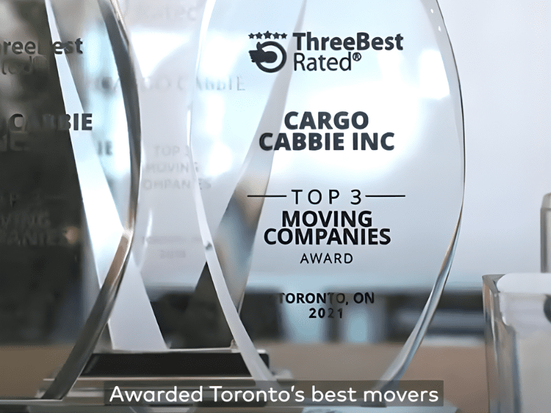 Awarded Best Movers in Oakville - CARGO CABBIE
